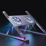 Aluminium Laptop Tablet Stand w/ Cooling Fans